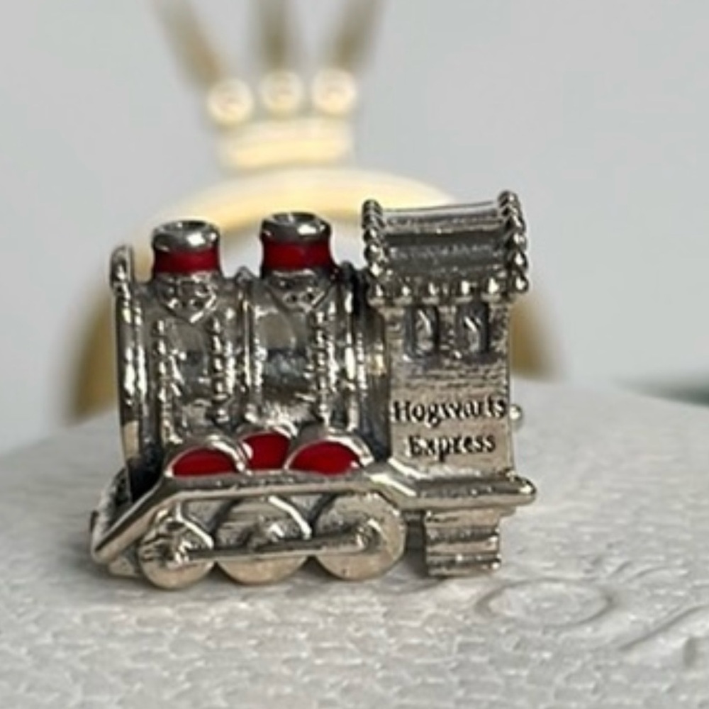 Pandora Red and Silver Hogwarts Express Train Charm